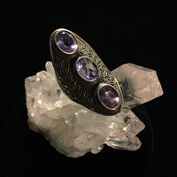 Amethyst Cuff Ring Size 9 - Thumbnail 2