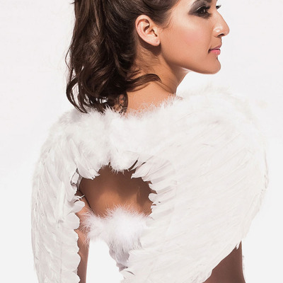 Feather angel wings - white