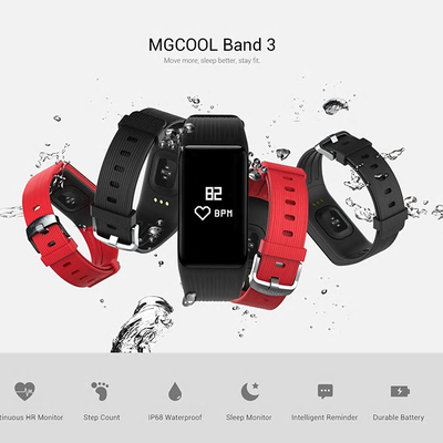 Ele mgcool band 3 0.66" oled ip68 smart bracelet heart rate - Thumbnail 2