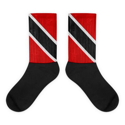 Trinidad and tobago on my feet socks