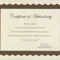 2017 MARS ATTACKS THE REVENGE #37 Original Pencil Art - Thumbnail 2