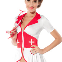 Pin-Up Naughty Nurse Costume - Thumbnail 2