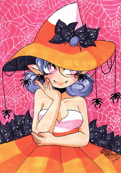 Candy Corn Witch