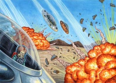 2017 MARS ATTACKS THE REVENGE #41 Final Art