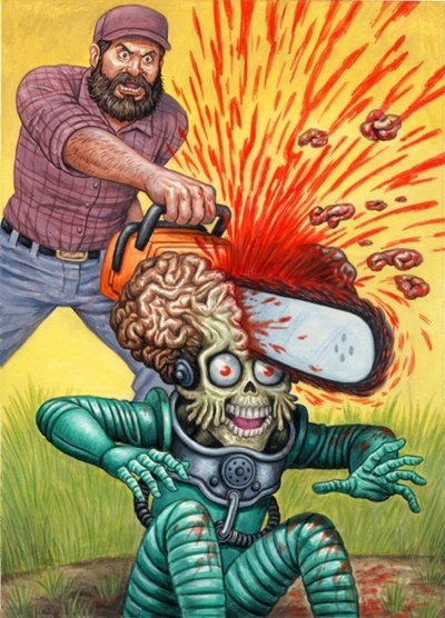 2017 MARS ATTACKS THE REVENGE #46 Final Art