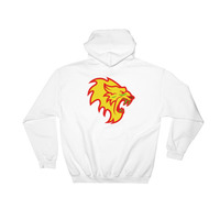 Rasta Lion Hooded Sweatshirt by Merchant T'ees - Thumbnail 3