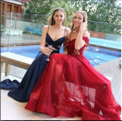 Red lace prom dress, blue sexy prom dress, party dress, fashion dress,popular dress, best sale dresses, PD17667