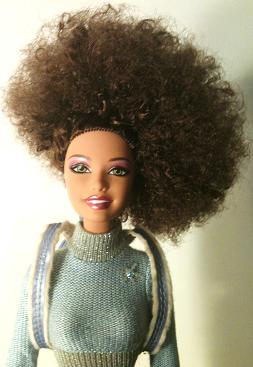 Jurnee Barbie with Curly Side Swept Afro