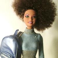 Jurnee Barbie with Curly Side Swept Afro - Thumbnail 1