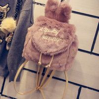 Cute Lucky Bunny Plush Backpack - Thumbnail 1