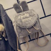 Cute Lucky Bunny Plush Backpack - Thumbnail 2