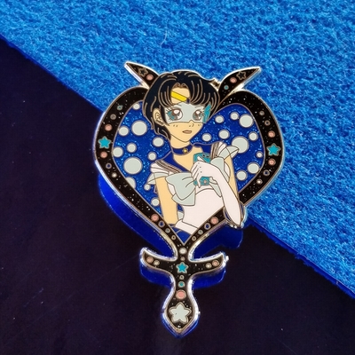 Sailor mercury ( hard enamel, black glitter ) - Thumbnail 1