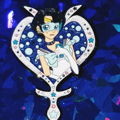 Sailor mercury  ( soft enamel, white glitter ) - Thumbnail 2