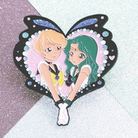 True Lovers  Uranus and Neptune  { Soft Enamel Black Dye Plating, Glitter} - Thumbnail 2