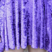 "Queen of purpleland" Flared frilly velvet onepiece dress - Thumbnail 4