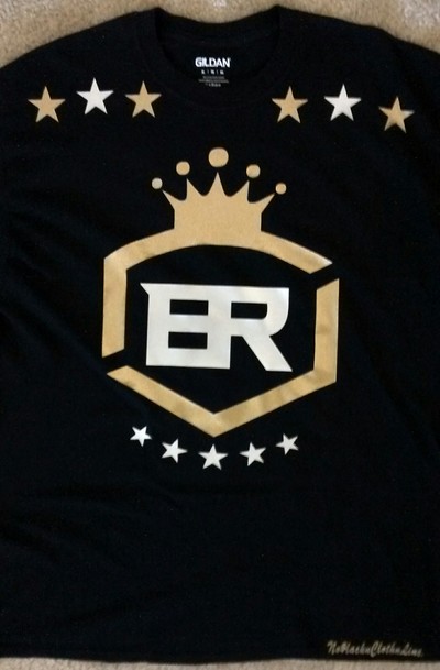 ER King. (Black,Galaxy Gold & Silver) T-shirt.