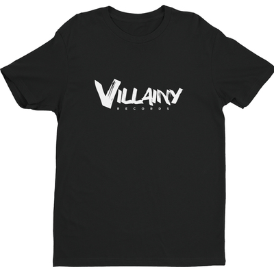 Villainy records t-shirt (black)