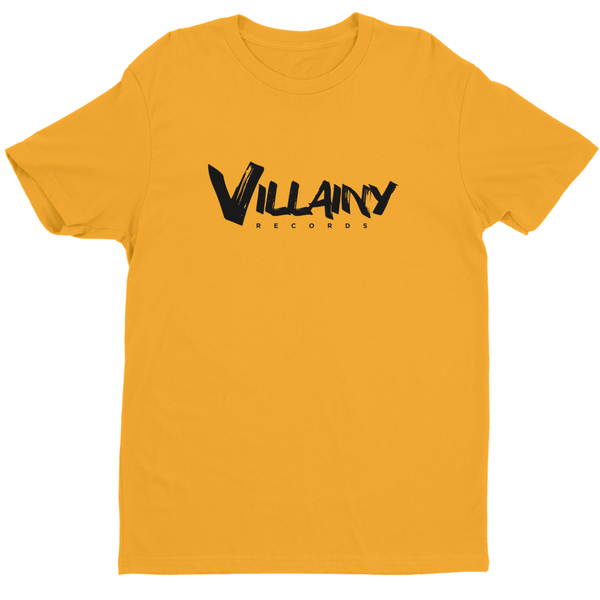 Villainy Records T-Shirt (Yellow)
