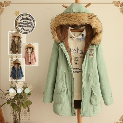 Fashion thick hoodie coat - Thumbnail 1