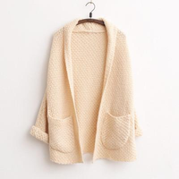 Harajuku knitted sweater cardigan  - Thumbnail 4