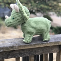 Dinosaur Triceratops Plushie - Thumbnail 1