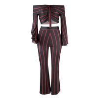 Pinstripe Two Piece Jumpsuit - Thumbnail 4