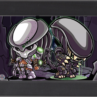 Alien v predator (mini print)