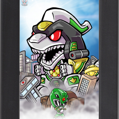 Green  ranger dragonzord (mini print)