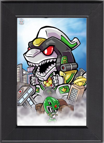 Green  ranger Dragonzord (Mini print)