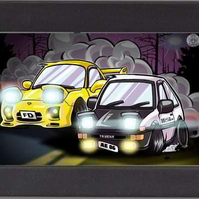 Initial d (mini print)