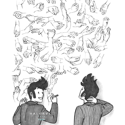 Ink 2017 - self-portrait (print)