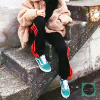 Free Shipping-UNISEX STRIPE STRIPE STRIPE JOGGER PANTS - Thumbnail 1