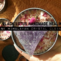 Hibiscus-Rose Pink Himalayan Crystal Cleaner & Bath Soak Detox - Thumbnail 2