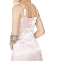Cross And Lily Satin Dress by Stuck on Stupid - Thumbnail 2