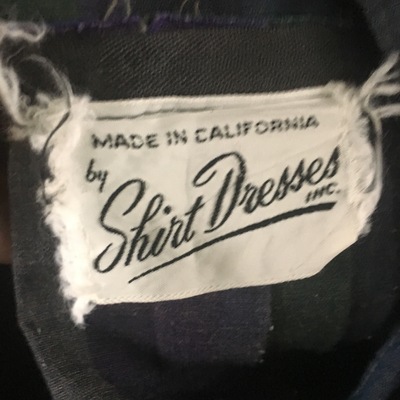 Green1950's shirtwaist dress 