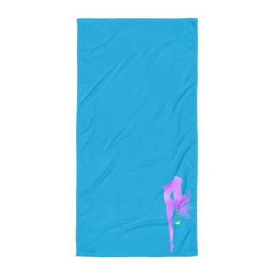 Blue bong babe towel