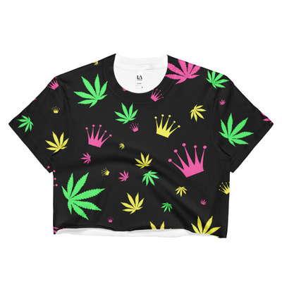 Queen of the green crop top