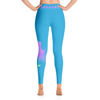 Blue Bong Babe Yoga Leggings - Thumbnail 3