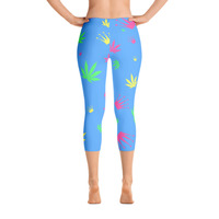 Blue Queen of the Green Capri Leggings - Thumbnail 4