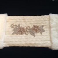 Victorian inspired hand warmer muff, Dickens - Thumbnail 1