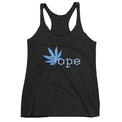 "dope" racerback tank