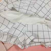 Checker plaid pleated skirt - Thumbnail 2