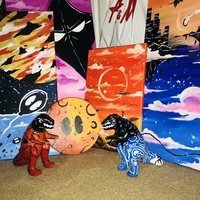 “JURASSIC #3” 8inch Painted Figurine by Dev Kai - Thumbnail 1