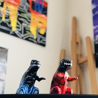 “JURASSIC #3” 8inch Painted Figurine by Dev Kai - Thumbnail 2