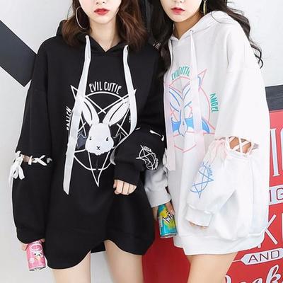 Bunny pentagram hoodie - Thumbnail 4