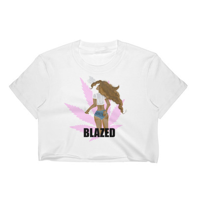 Official daisy doobs blazed crop top