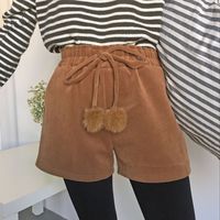 Velvet pom pom shorts - Thumbnail 3