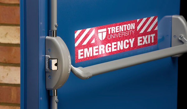 Free DHL shipping 300 Custom Vinyl  Door Stickers