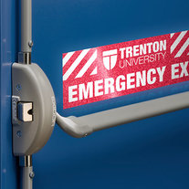 Free DHL shipping 300 Custom Vinyl  Door Stickers