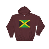 reppin Jamaica Hooded Sweatshirt graphic on the front - Thumbnail 6
